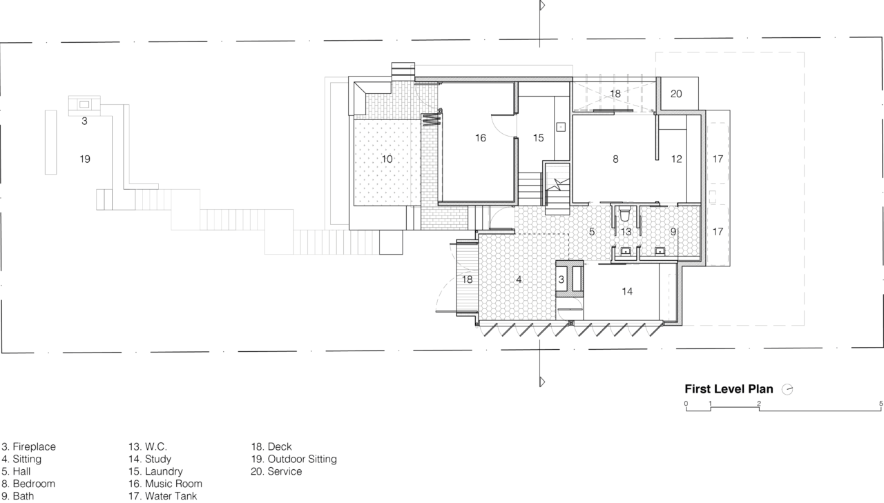 Red Hill Half Way House First Level Plan