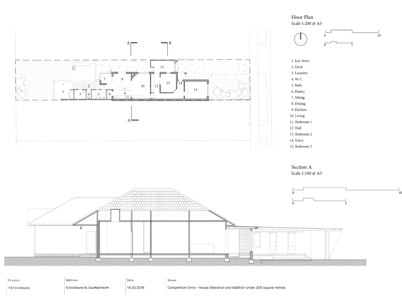 Brisbane Architect Arcke Caulfield Floorplan